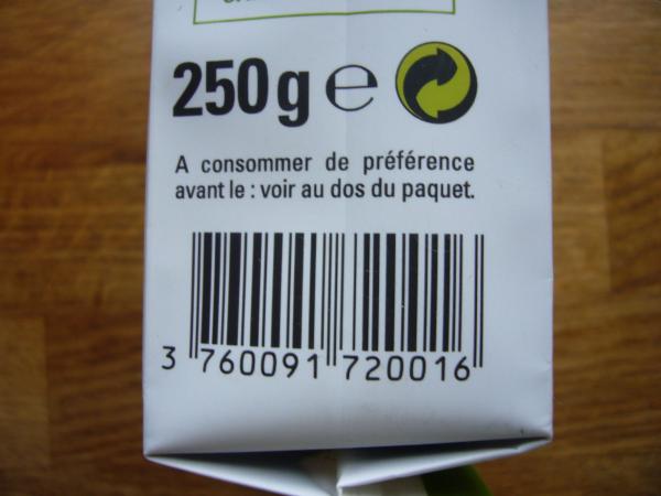 Ethiquable - Cafe dEquateur 250g - čárkový kód